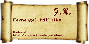 Fernengel Mónika névjegykártya